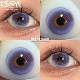 Popxstar  Color Contact Lenses 2Pcs New Product Myopia Degree 0 to -8.00 Cosplay Anime Purple Green Lenses Soft Lens