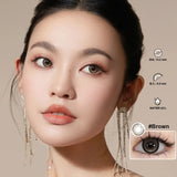 Popxstar 1Day Color contact Lenses Viviring Super Nature Pupils with Prescription Myopia Lenses Degree 0~-8.00 for Asian