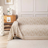 Popxstar  High-end Sense Sofa Cover Modern Simple Striped Chenille Thickened Non-slip and Scratch-resistant Home Textile Home Decoration