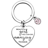 Popxstar Inspirational Key Chain Ring Sometimes You Forget You're Awesome keychains pendant Graduation Gift