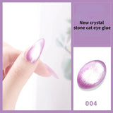 Popxstar Laser Rainbow Cat Eye Gel Magnetic Nails Polish Reflective Sparkling Glitter Gel Can Be Use on Any Color Nail Accesorios