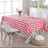 Popxstar Checkered Tablecloth Kitchen, Wedding, Holiday Table Decoration Tablecloth, Outdoor Picnic Tablecloth