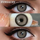 1 Pair Colored Pupils for Eyes Gray Eye Contacts Brown Natural Soft Lenses Beauty Pupils Women Makeup Yearly Cosmetics