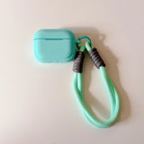 Popxstar  korea cute candy color silicone headphone cover case for airpods 4 2024 simple fall prevention lanyard for airpods 1 2 3 pro 2