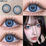 Popxstar 1 Pair Color Contact Lenses for Eyes Korean Brown Natural Big Eye Lenses Gray Eye Contact Green Color Lens