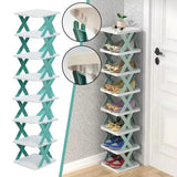6 Layer Shoes Racks Storage Organizer Detachable Shoe Racks Saves Family Household Rack Simple Narrow Shoes Shelf Color Cabinet