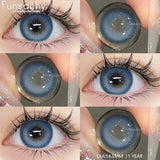 Popxstar  1Pair New Brown Contact Lenses Beauty Fashion Pupils Eye Color Lenses Colored Contact Eye Lenses Yearly Cosmetic Pupils