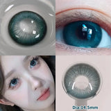 Popxstar Myopia Contact Lenses with Diopters Blue Pupils Color Contact Lenses for Eyes Prescription Contact Lenses 1 Pair/2pcs