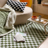 Popxstar  Japanese Style Carpets for Living Room Minimalist Bedroom Decor Plaid Carpet Checkerboard Lounge Rug Large Area Plush Floor Mat