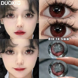 Popxstar  1Pair Soft Contact Lenses Pink Lenses Purple Eye Diameter 14.5mm sclera pupils Grey Lens Myopia Degree Beautiful Pupil