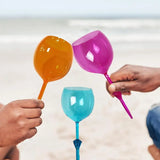 Popxstar Pool Floating Wine Glasses Shatterproof Poolside Wine Glasses 12oz Floating Beach Pool Cup Acrylic Drinkware Pool accessories