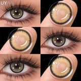 1 Pair Multicontacts for Woman y2k Korean Style Fashion Eye Lenses Blue Eye Color Contacts Purple Lenses Gray Natural Lens