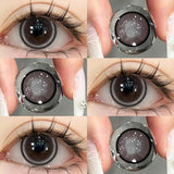1 Pair Color Contact Lenses For Eyes with Prescription Natural Gray Myopia Beautiful Pupil Soft Natural Accessories