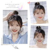 Popxstar Fake Air Bangs Hair Styling Tools Hair Clip-In Extension Synthetic Hair Fake Fringe Natural False Hairpiece Women Clip In Bangs