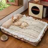 New Kawaii Pet Cat Bed Washable Small Dog House Nest Sofa Cat Mat All Seasons Dog Beds for Medium Dogs