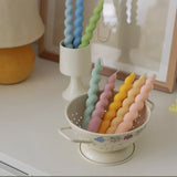 Popxstar Ins Style Spiral Long Rod Candle Scented Candle Aromatherapy Soy Wax Candles Wedding Birthday Candle Party Home Decoration