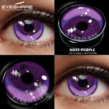 Popxstar  1 Pair yellow cosplay color contact lenses for eyes crazy Halloween cat Eye makeup Role playing Eye cosmetics red lens
