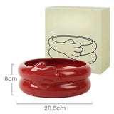 Creative Nordic Feng Shui Fruit Pan Home Living Room Tea Table High End Simple Ceramic Fruit Pan