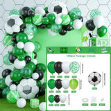 Popxstar  100pcs, Soccer Birthday Party Decoration Balloon Garland Arch Set Sports Theme Party Soccer Party Birthday Party Decoration
