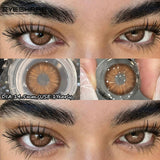Gray Beauty Pupils Color Contact Lenses 1Pair Fashion Blue Contacts Brown Makeup Lenses Yearly Green Eye Color Lenses