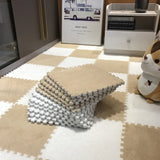 Popxstar Soft Plush Children's Mat Baby Play Mat Baby Toys Eva Foam Puzzle Carpet In Children's Room Keep Warm Playmat 30*30*1CM