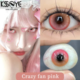 Popxstar  1 Pair New Style Color Contact Lenses with Diopter Myopia Eyes Cosplay Blue Fragrant Butterfly Contacts Lens Makeup YearK