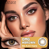 Color Contact Eye Color Lenses Makeup Natural Brown Lens Cosmetics Gray Eyes Lenses Woman Makeup Softlenses