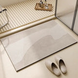 Popxstar Bathroom Carpet Toilet Foot Mats Absorbent Bathroom Mat Diatom Mud Floor Mat Non-Slip Bath Rug Toilet Doormat Quick Drying Rugs