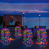 Popxstar  Outdoor LED Firework Christmas Decor Solar Lights Waterproof Garden Party Fairy Solar Lights for Landscape Lawn Pathway Patio