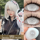 Popxstar  1Pair Cosplay Colored Contact Lenses for Eyes Halloween Lenses Red Eye Contacts Black Lenses Yearly Anime Cosplay Lens