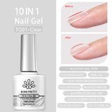 Popxstar 10ml Rainbow Purple Water Light Cat Magnetic Gel Nail Polish Shining Sliver-light Holographics Semi Permanent UV Gel