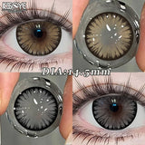 1pair New Color Contact Lenses for Eye With Prescription Grey Contacts Brown Lenses Yearly Fashion Lens Colorcon Contacts