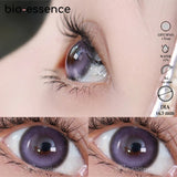 Popxstar  1 Pair Korean Colored Contact Lenses with Degree Myopia Lenses Anime Accessories Pink Lenses Cyan Cosplay
