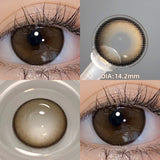 Popxstar Prescription Contact Lenses Myopia Lenses with Diopters Natural Pupils Color Contact Lenses for Eyes Brown Lenses 2pcs