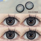 Popxstar 2Pcs Blue Color Contact Lenses with Myopia Diopter High Quality Eye Contacts Beauty Pupil Makeup Yearly Use Fast Shipping