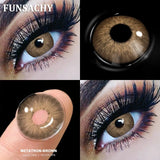 Popxstar  1Pair New Colored Contact Lenses for Eyes Big Black Eye Lens Natural Yearly Cosmetics Beauty Women Men Pupils Fast Ship
