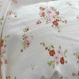 New Cotton A Class Embroidery Four-Piece Set - Brown Sheet Bed Cover Girls Quilt Cover