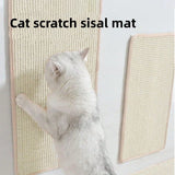 Popxstar  Pet Cat Scratching Board Natural Sisal Cat Scratcher Blanket Post Mat Pet Toy for Protecting Furniture Foot Sofa Cushion
