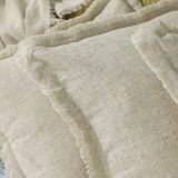 Popxstar Cotton Linen Cushion Covers with Tassels, Euro Flax, Decorative Throw Pillow Cover, Boho Shabby Chic Style, 45x45cm, 30x50cm 1Pc