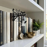 Cozy Ghost Shape Halloween Library Shelf Lanterns Cut Figurine Miniature Hanging Gifts Glowing Effect Pumpkin Figurine Decor