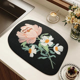 Popxstar American retro light luxury kitchen countertop drain pad, diatom mud suction pad, quick-drying washing table, sink, bar mat