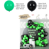 Popxstar Black and Gold Balloons Garland Arch Kit with Starburst Foil Balloons for Wedding Birthday Family Party Decorations Supplies