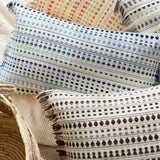 45x45/60x60cm Bohemian Pillow Covers Yarn-dyed Polka Dot Cushion Covers Tassel Edge Pillow Case for Living Room Bedroom Sofa Car