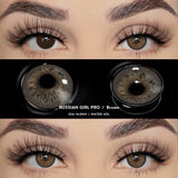 Popxstar 1 Pair Colored Contact Lenses Pupils Fashion Brown Lenses for Makeup Cosplay Lenses High Quality Natural Pupils Year