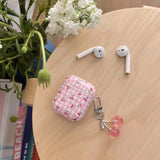 Popxstar full screen pink plaid cherry suitable for airpods4 earphone cover pro second generation airpodspro2 protective cover