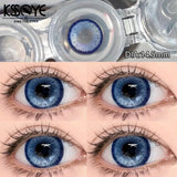 Popxstar 1 Pair New Color Contact Lenses with Myopia Degree High Quality Blue Eyes Colored Lens Makeup Beautiful Pupil Yearly Use