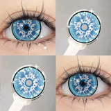 2PCS Cosplay Anime Colored Contact Lenses for Eyes Green Pupils Pink Lenses Beauty Halloween Cosmetics Lenses
