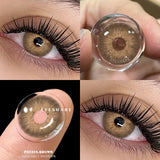 Popxstar  2pcs Natural Color Contact Lenses for Eyes Gray Pupils Lens Blue Lenses Beautiful Pupil Yearly Makeup Green Eye Lenses
