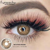 Popxstar  2pcs New Colored Contact Lenses Fashion Yearly Gray Eyes Lenses Natural Blue Eye Lenses Green Pupils Makeup Eyes Lens