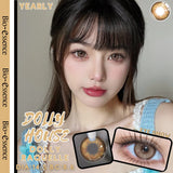 Popxstar 1 Pair Korean Lenses Colored Contact Lenses with Degree Myopia Lenses Gray Lenses Graduated Contact Lenses Natural